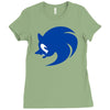 sonic logo Ladies Fitted T-Shirt
