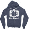 oh shoot camera Zipper Hoodie