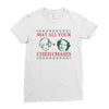 golden christmas Ladies Fitted T-Shirt