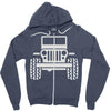 jeep wrangler Zipper Hoodie