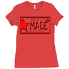 texas made lone star license plate Ladies Fitted T-Shirt