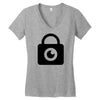 padlock eye Women's V-Neck T-Shirt