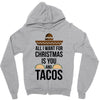 i love you and tacos. Zipper Hoodie