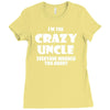 i'm the crazy uncle Ladies Fitted T-Shirt