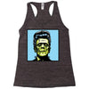 frankenstein pop art Racerback Tank