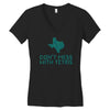 don't mess with tetris Women's V-Neck T-Shirt