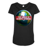 the world is always spinnin Maternity Scoop Neck T-shirt