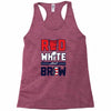red white and brew Racerback Tank