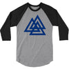 valknutr knoten der gefallenen odin nordisch symbol aspekte wotan 3/4 Sleeve Shirt