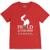 proud Autism  mom V-Neck Tee