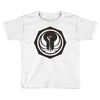 white and black Toddler T-shirt