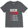 SEX YES HOT SEX SAFE SEX GREAT SEX V-Neck Tee