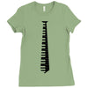 piano tie Ladies Fitted T-Shirt