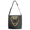 protected by boxer security Adjustable Strap Totes