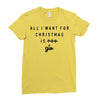 All I Want For Christmas Is You Ladies Fitted T-Shirt