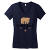mama bear Women's V-Neck T-Shirt