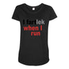 i  fartlek Maternity Scoop Neck T-shirt