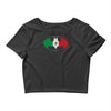 bat man mexican flag mexico logo Crop Top