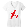 pilot flieger airplane flugzeug extra300 rc flyer Women's V-Neck T-Shirt