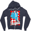 funny vespa chequer board, ideal gift or birthday present Zipper Hoodie