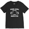 this girl loves her sheltie V-Neck Tee