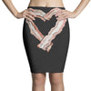 bacon heart Pencil Skirts