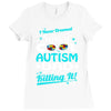 super cool autism dad Ladies Fitted T-Shirt