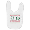 golden christmas Baby Bibs