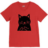black cat (2) V-Neck Tee