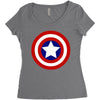 captain america Women's Triblend Scoop T-shirt