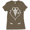 pixel tuxedo Ladies Fitted T-Shirt