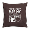 military has my soldier i have his heart Throw Pillow