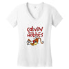 calvin hobbes Women's V-Neck T-Shirt