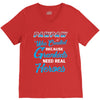 Pawpaw Was Created because Grankids Need Real Heroes V-Neck Tee