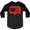 no love notification 3/4 Sleeve Shirt
