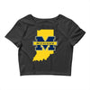 indiana for michigan Crop Top