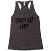 crazy cat lady Racerback Tank