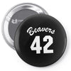 beavers 42 Pin-back button