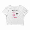 wine shopping Crop Top