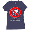 i ain't afraind of no gooats Ladies Fitted T-Shirt