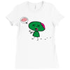 zombie cartoon Ladies Fitted T-Shirt