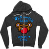 red nosed bear Zipper Hoodie