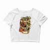 death flower Crop Top