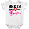 she is my bestie Baby Bodysuit