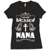 I Am One Blessed Nana Ladies Fitted T-Shirt