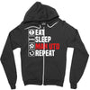 eat sleep manchester Zipper Hoodie