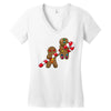 red vs green   you are dead Women's V-Neck T-Shirt