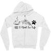 all i need in life Zipper Hoodie