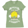 Trainning To Go Super Saiyan Ladies Fitted T-Shirt