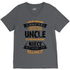 Super Cool Uncle Of A Freaking Awesome Niece V-Neck Tee
